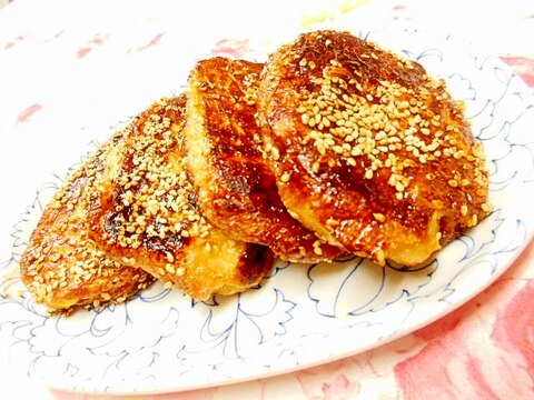 油揚げｄｅ❤鶏ミンチと薩摩芋＆チーズの甘辛焼き❤